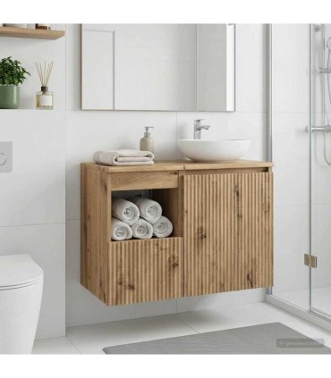 vidaXL Bathroom Cabinet Artisan Oak 30 x 44.5 x 50 cm Engineered Wood