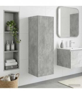 vidaXL Wall-mounted Bathroom Cabinet Concrete Grey 33 x 34.5 x 60 cm — V0672201024