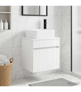 vidaXL Wall-mounted Sink Vanity White 49 x 41 x 63 cm Engineered Wood