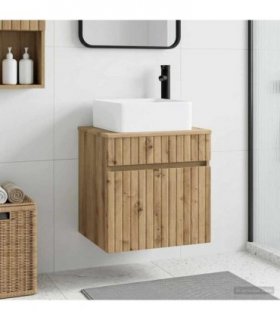 vidaXL Wall-mounted Sink Vanity Artisan Oak 49 x 41 x 63 cm