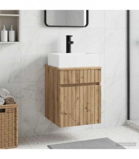 vidaXL Wall-mounted Sink Vanity Artisan Oak 39 x 41 x 62.5 cm