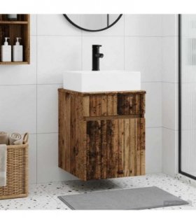 vidaXL Wall-mounted Sink Vanity Old Wood 39 x 41 x 62.5 cm