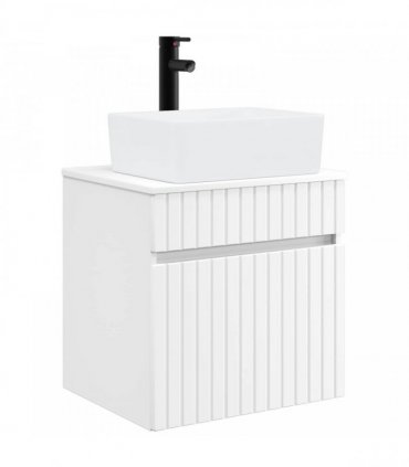 vidaXL Wall-mounted Sink Vanity White 49 x 41 x 63 cm Engineered Wood — V0672201065
