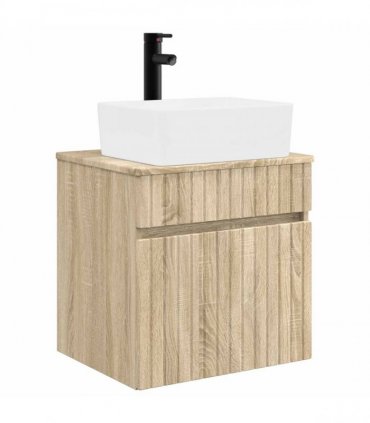 vidaXL Wall-mounted Sink Vanity Sonoma Oak 49 x 41 x 63 cm — V0672201066