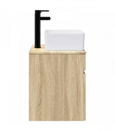 vidaXL Wall-mounted Sink Vanity Sonoma Oak 49 x 41 x 63 cm — V0672201066