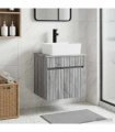 vidaXL Wall-mounted Sink Vanity Grey Sonoma 49 x 41 x 63 cm — V0672201067