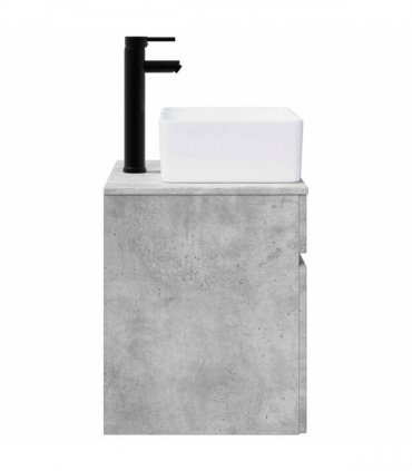 vidaXL Wall-mounted Sink Vanity Concrete Grey 49 x 41 x 63 cm — V0672201068