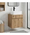 vidaXL Wall-mounted Sink Vanity Artisan Oak 49 x 41 x 63 cm — V0672201069