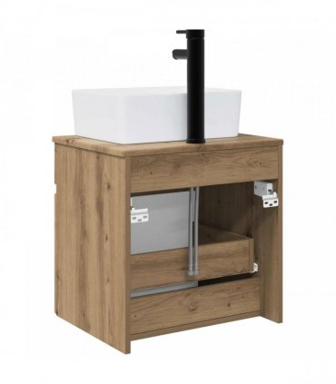 vidaXL Wall-mounted Sink Vanity Artisan Oak 49 x 41 x 63 cm — V0672201069