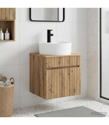 vidaXL Wall-mounted Sink Vanity Artisan Oak 49 x 44.5 x 65 cm