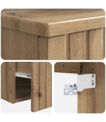 vidaXL Wall-mounted Sink Vanity Artisan Oak 49 x 44.5 x 65 cm