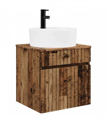 vidaXL Wall-mounted Sink Vanity Old Wood 49 x 44.5 x 65 cm