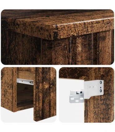 vidaXL Wall-mounted Sink Vanity Old Wood 49 x 44.5 x 65 cm