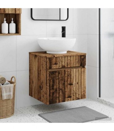 vidaXL Wall-mounted Sink Vanity Old Wood 49 x 44.5 x 66.5 cm