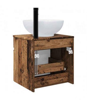 vidaXL Wall-mounted Sink Vanity Old Wood 49 x 44.5 x 66.5 cm