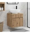 vidaXL Wall-mounted Sink Vanity Artisan Oak 49 x 44.5 x 66.5 cm