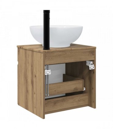 vidaXL Wall-mounted Sink Vanity Artisan Oak 49 x 44.5 x 66.5 cm