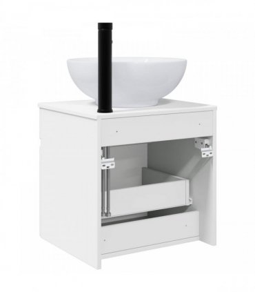 vidaXL Wall-mounted Sink Vanity White 49 x 44.5 x 66.5 cm