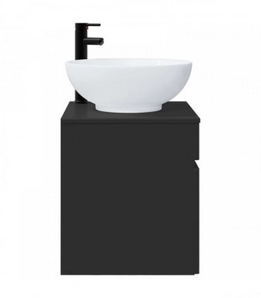 vidaXL Wall-mounted Sink Vanity Black 49 x 44.5 x 66.5 cm