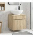 vidaXL Wall-mounted Sink Vanity Sonoma Oak 49 x 44.5 x 66.5 cm