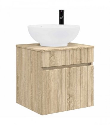 vidaXL Wall-mounted Sink Vanity Sonoma Oak 49 x 44.5 x 66.5 cm