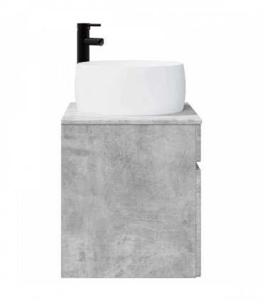 vidaXL Wall-mounted Sink Vanity Concrete Grey 49 x 44.5 x 66 cm