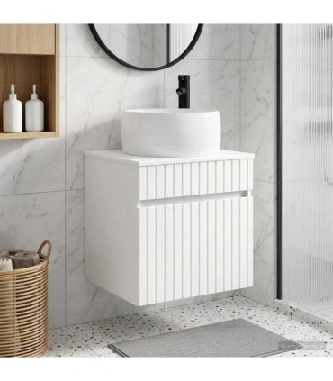 vidaXL Wall-mounted Sink Vanity White 49 x 44.5 x 66 cm