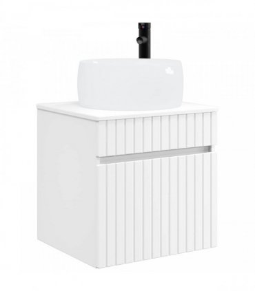 vidaXL Wall-mounted Sink Vanity White 49 x 44.5 x 66 cm