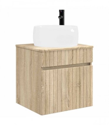 vidaXL Wall-mounted Sink Vanity Sonoma Oak 49 x 44.5 x 66 cm