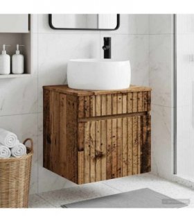 vidaXL Wall-mounted Sink Vanity Old Wood 49 x 44.5 x 66 cm