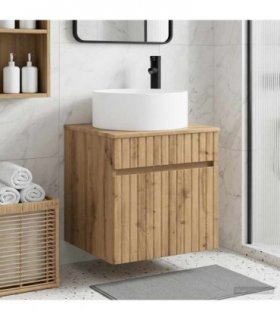vidaXL Wall-mounted Sink Vanity Artisan Oak 49 x 44.5 x 65.5 cm
