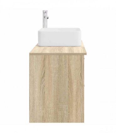 vidaXL Bathroom Furniture Set 2 pcs Sonoma Oak Engineered Wood — V0672201432