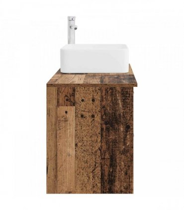 vidaXL Bathroom Furniture Set 2 pcs Old Wood Engineered Wood — V0672201436