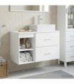 vidaXL Bathroom Furniture Set 2 pcs White Engineered Wood — V0672201437