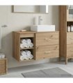 vidaXL Bathroom Furniture Set 2 pcs Artisan Oak Engineered Wood — V0672201439