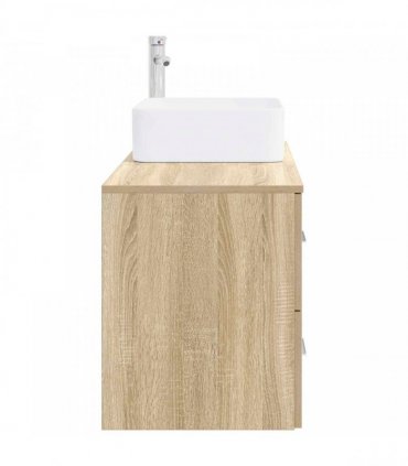 vidaXL Bathroom Furniture Set 2 pcs Sonoma Oak Engineered Wood — V0672201513