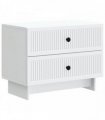 vidaXL Bedside Cabinet White 62 x 34.5 x 47.5 cm Engineered Wood