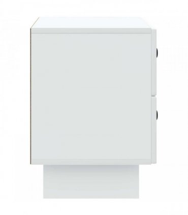 vidaXL Bedside Cabinet White 62 x 34.5 x 47.5 cm Engineered Wood