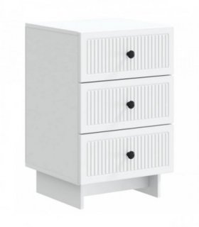 vidaXL Bedside Cabinet White 43 x 41 x 66.5 cm Engineered Wood