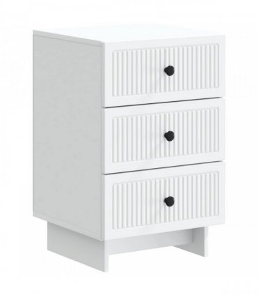 vidaXL Bedside Cabinet White 43 x 41 x 66.5 cm Engineered Wood