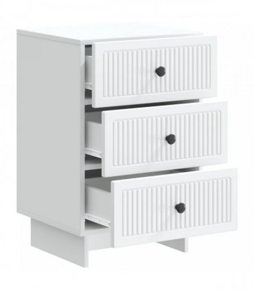 vidaXL Bedside Cabinet White 43 x 41 x 66.5 cm Engineered Wood