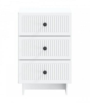 vidaXL Bedside Cabinet White 43 x 41 x 66.5 cm Engineered Wood