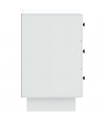 vidaXL Bedside Cabinet White 43 x 41 x 66.5 cm Engineered Wood