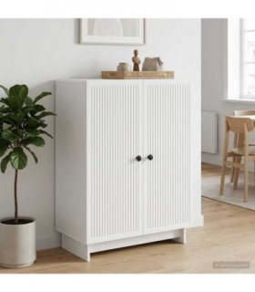 vidaXL Sideboard White 66 x 34.5 x 90 cm Engineered Wood