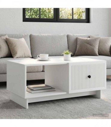 vidaXL Coffee Table White 90 x 50 x 40 cm Engineered Wood — V0672202648