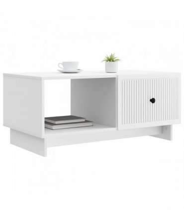 vidaXL Coffee Table White 90 x 50 x 40 cm Engineered Wood — V0672202648