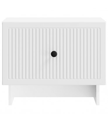vidaXL Coffee Table with Drawer White 49 x 50 x 40 cm Engineered Wood