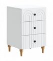 vidaXL Bedside Cabinet White 43x 41 x 66.5 cm Engineered Wood