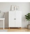vidaXL Sideboard White 66 x 34.5 x 90 cm Engineered Wood — V0672202652