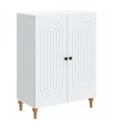 vidaXL Sideboard White 66 x 34.5 x 90 cm Engineered Wood — V0672202652